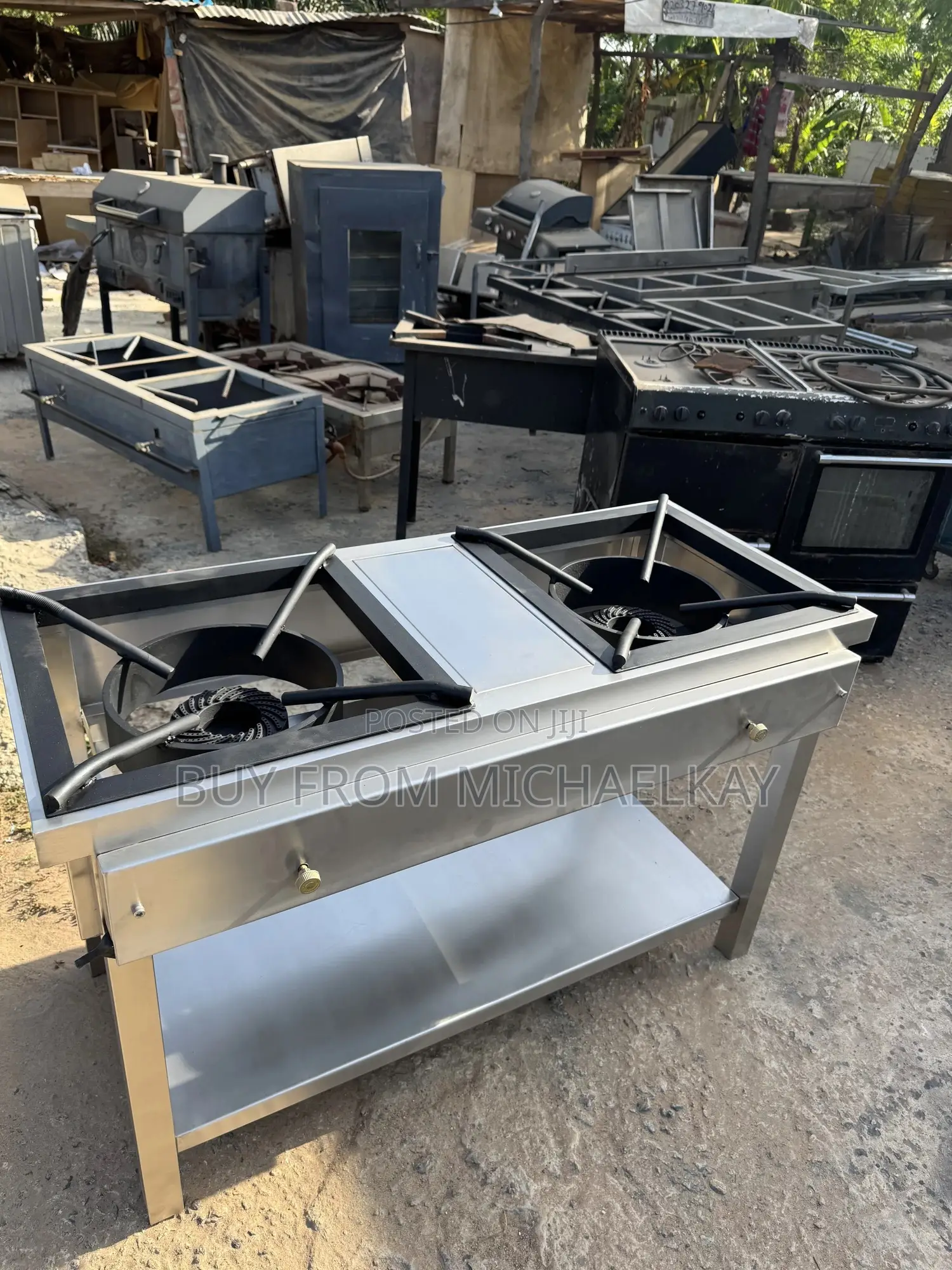 Stainless Gas Burner 2 in 1
