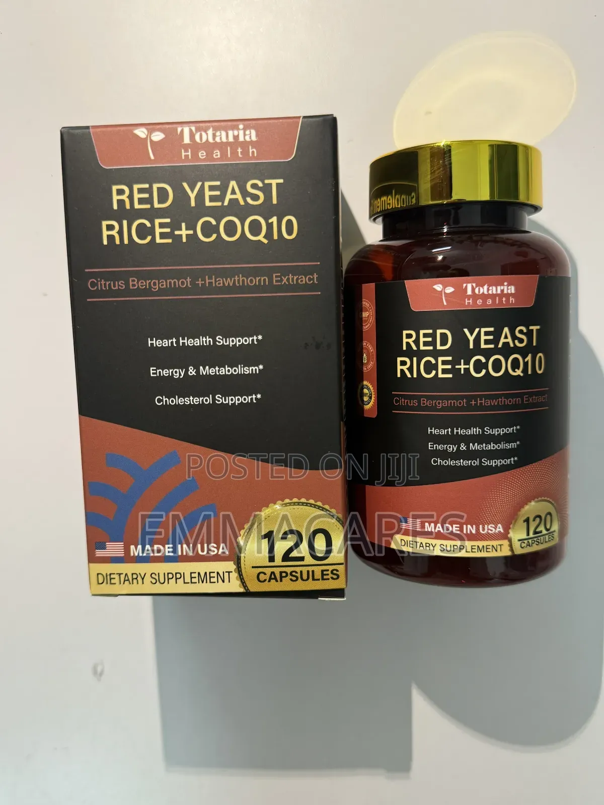 Red Yeast Rice + Coq10 For Heart Health And Cholesterol Support
