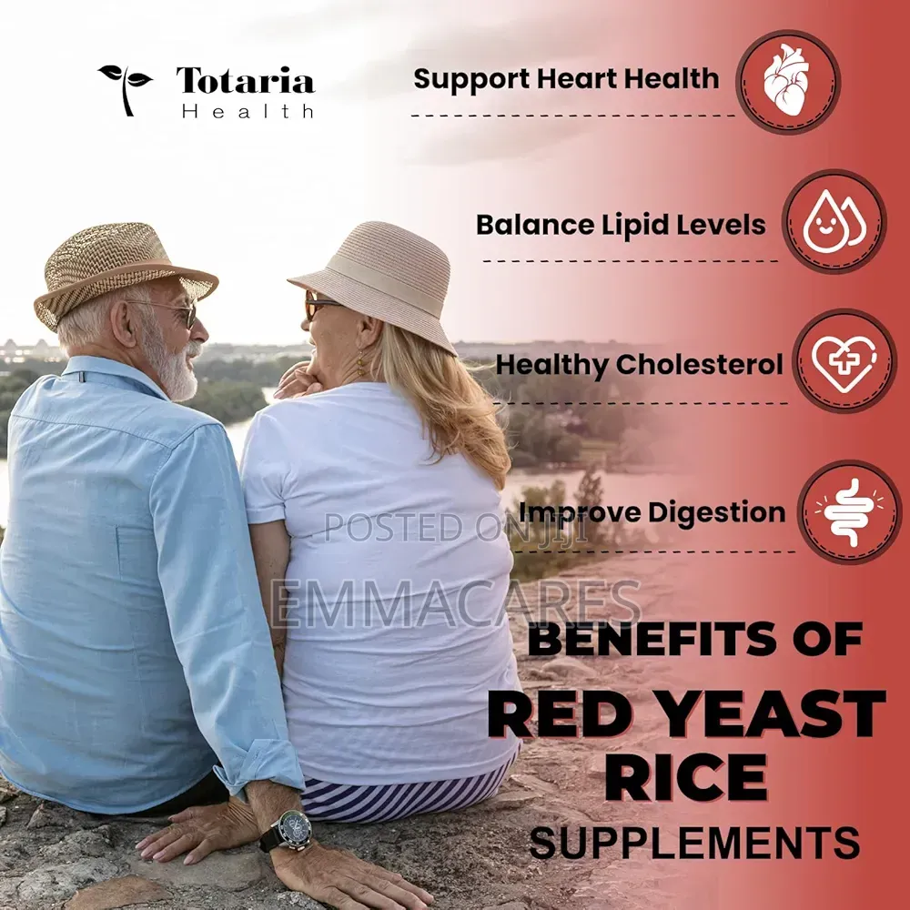 Red Yeast Rice + Coq10 For Heart Health And Cholesterol Support