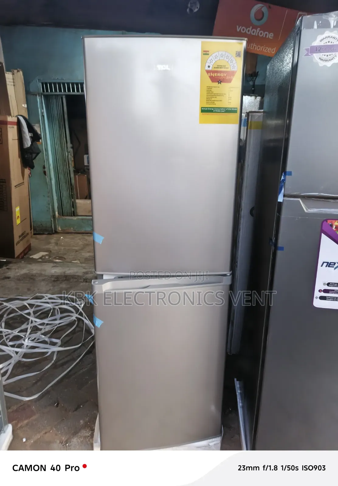 TCL 142liters Double Door Refrigerator