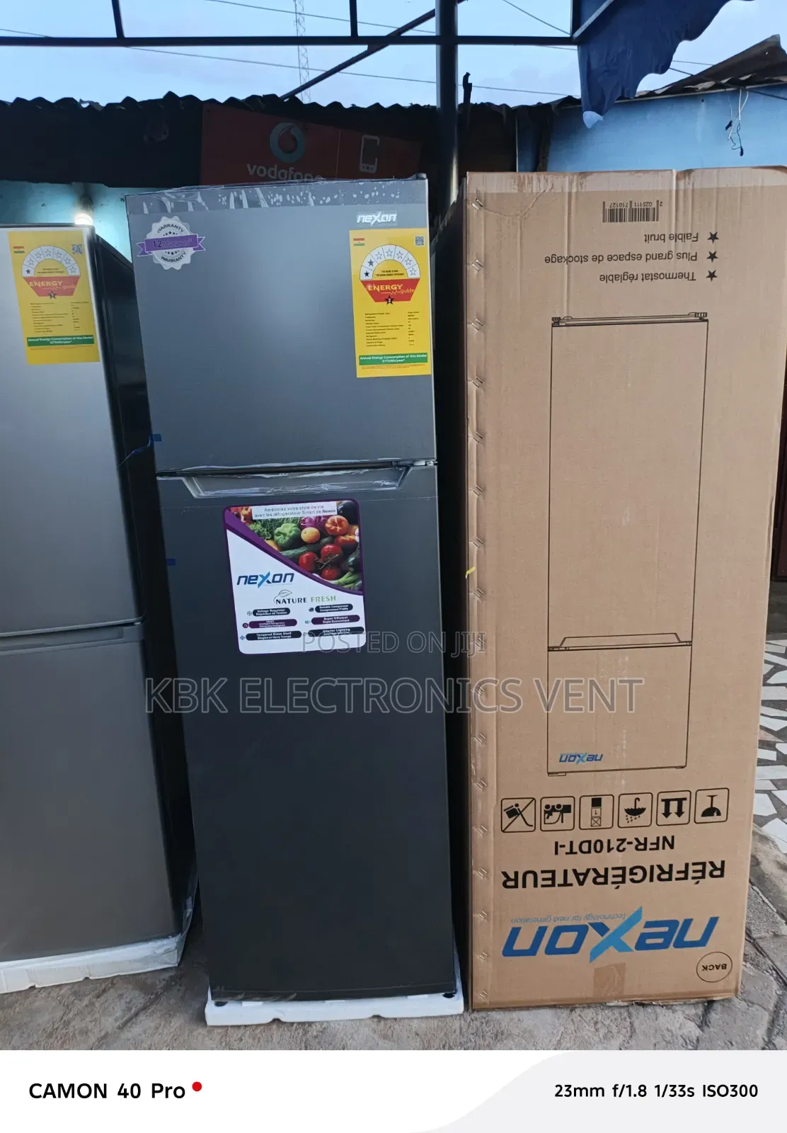 Nexon 168liter Double Door Fridge Top Mounted Freezer