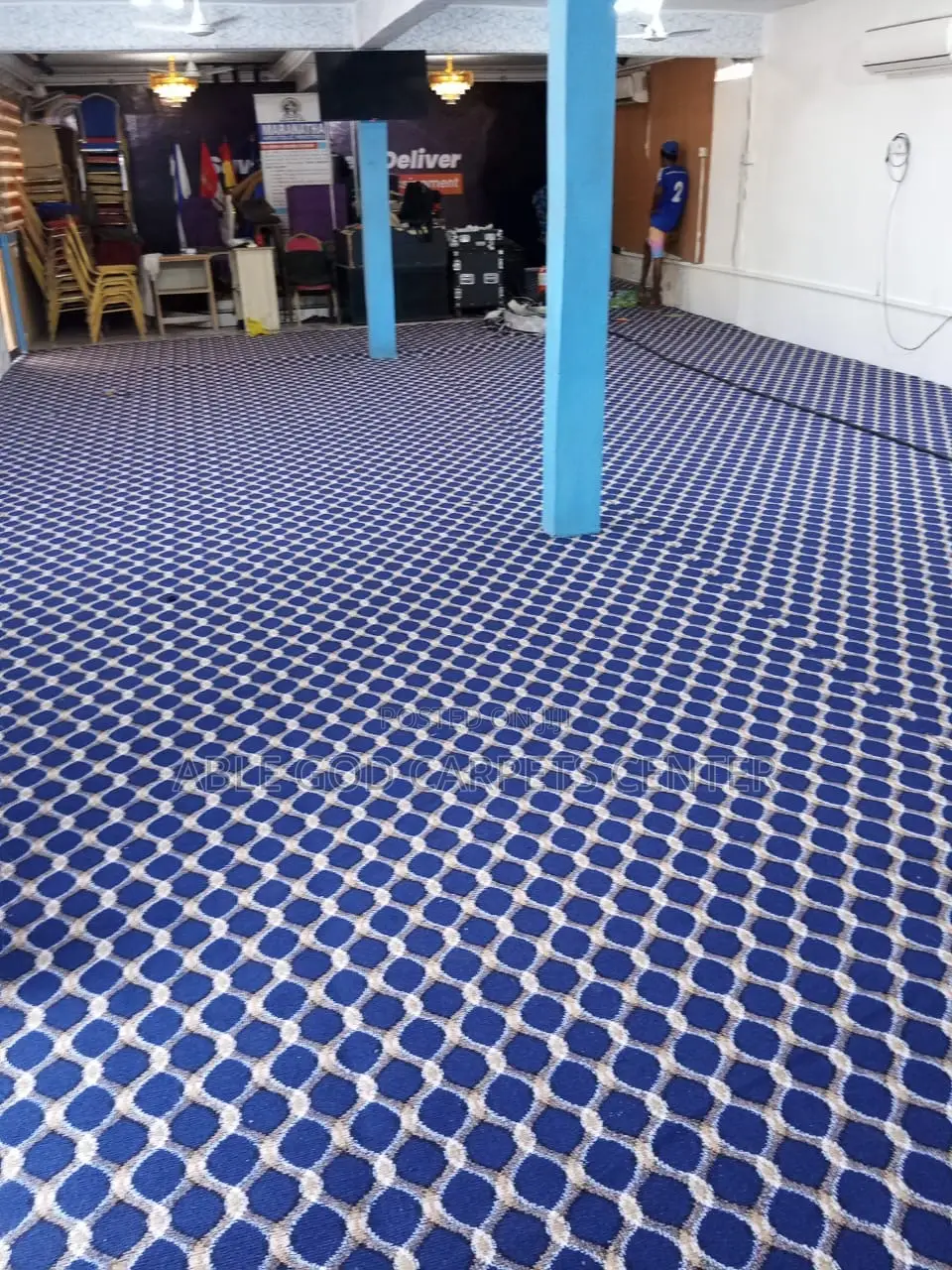 Industrial Graphic Design Carpet for Church Auditorium,Conference Room