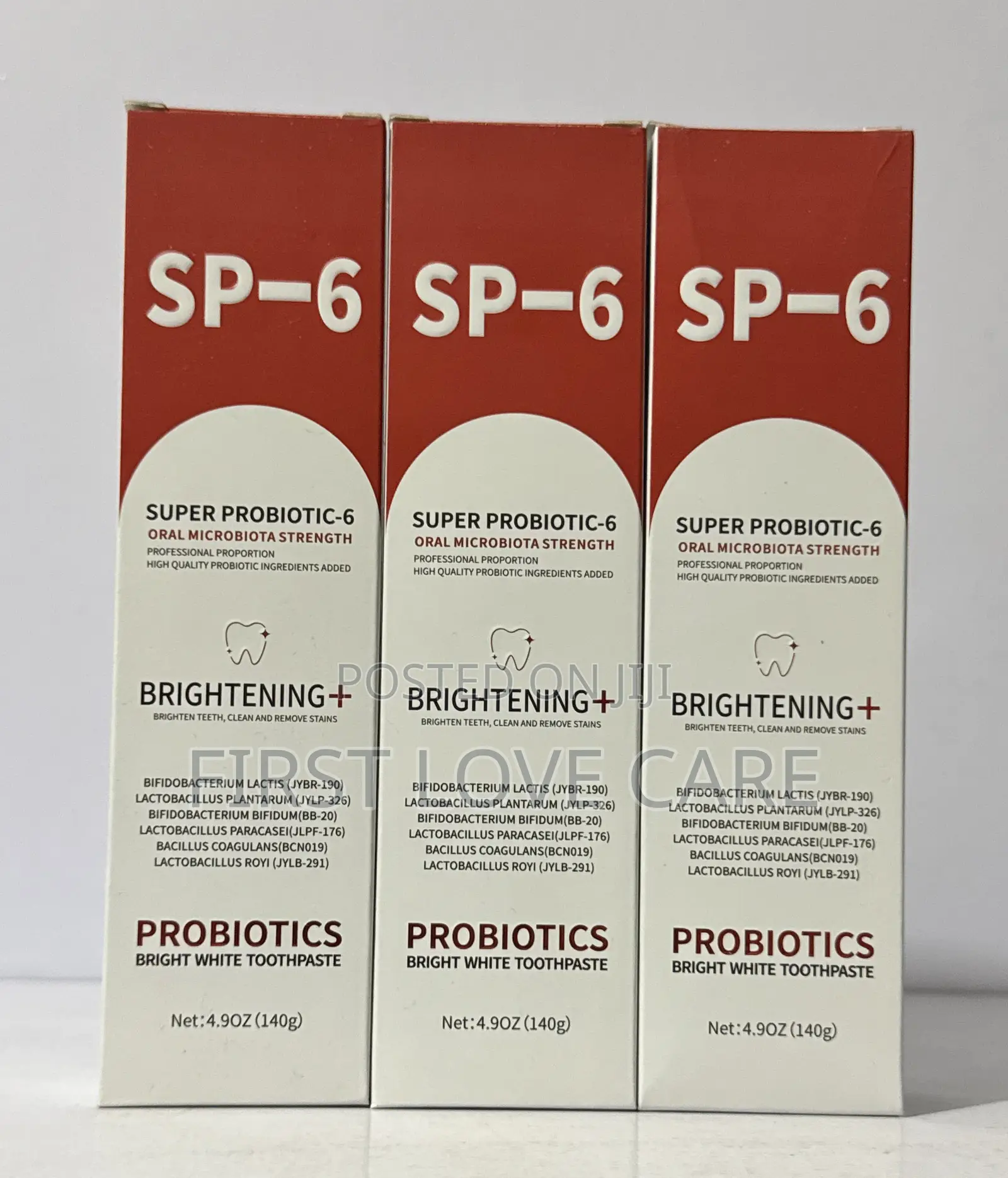 Sp-6 Probiotic Whitening Toothpaste -3pcs Enhanced Formula With 6