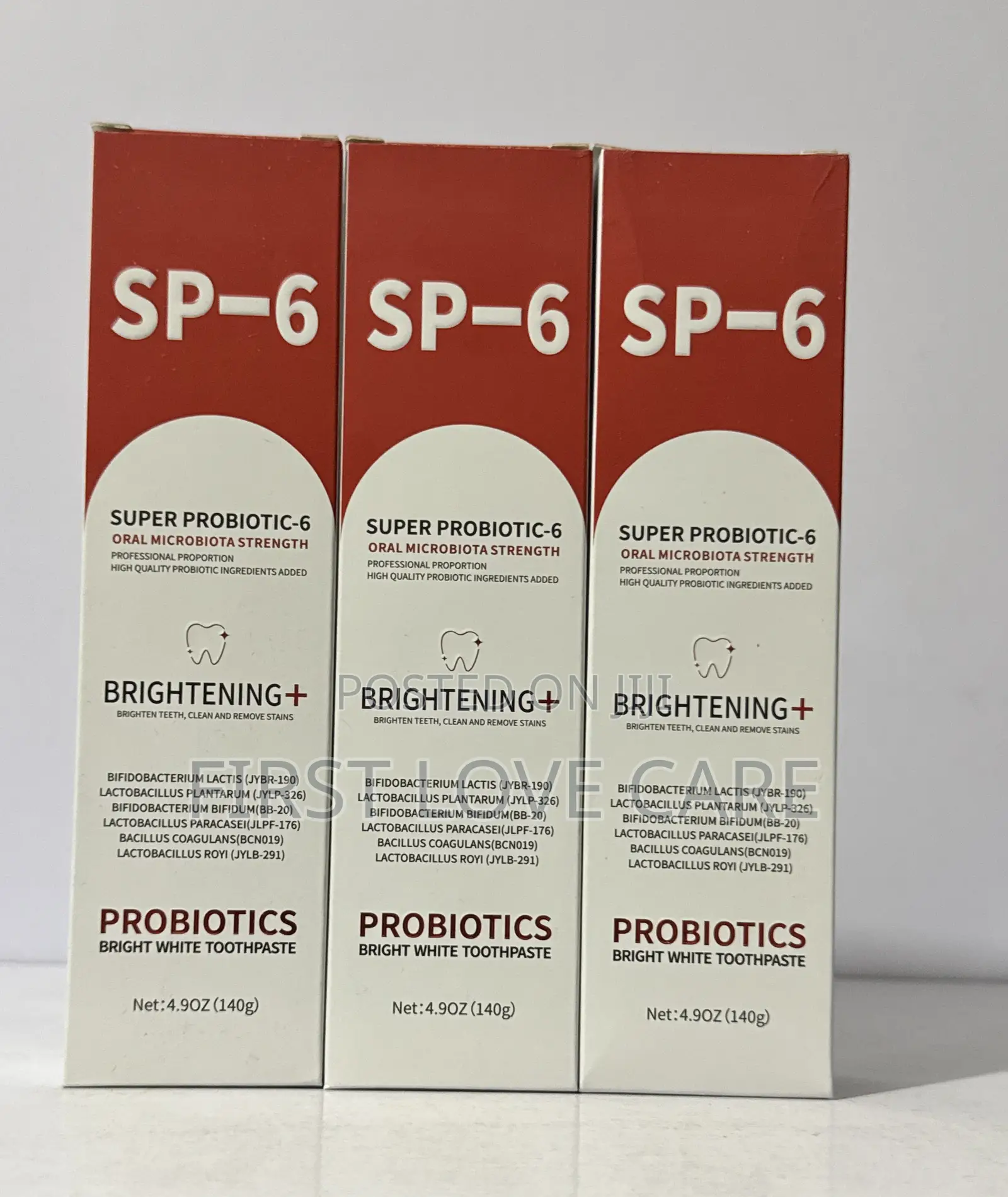 Sp-6 Probiotic Whitening Toothpaste -3pcs Enhanced Formula With 6