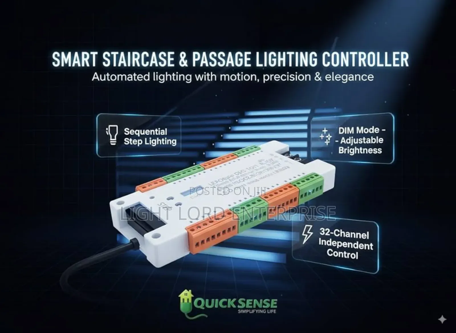 Smart Staircase Passage Lighting Controller 32channels