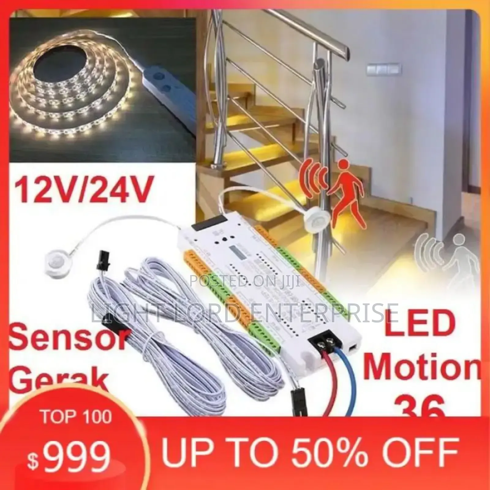 24v Strip Light and Power Supply and Stair Controller