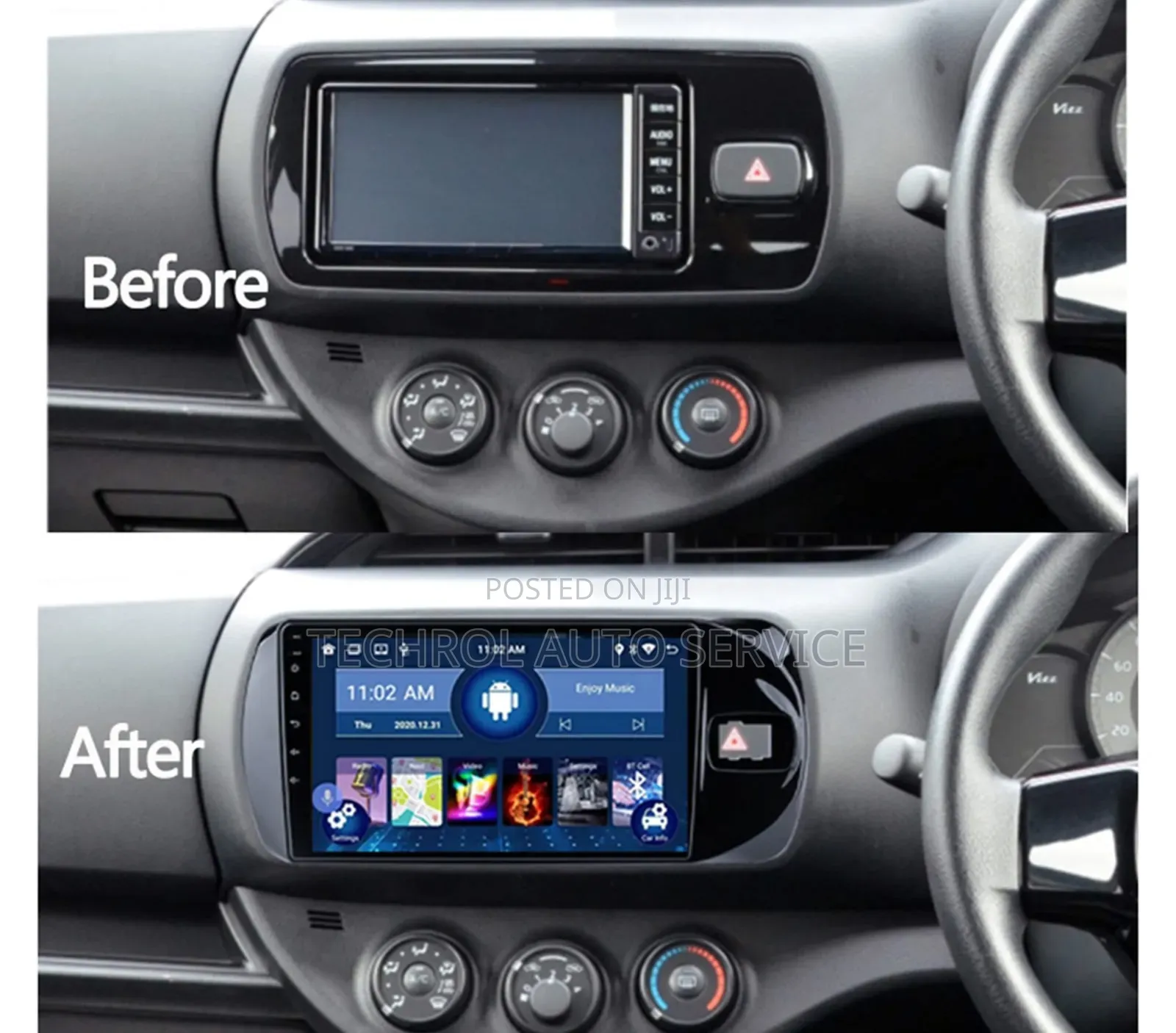 2015 Toyota Vitz Andriod Radio Carplay 2015,16