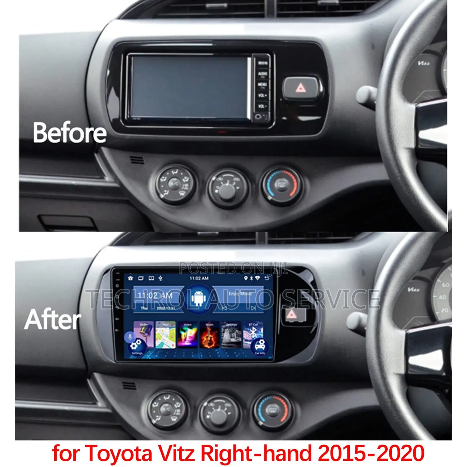 2015 Toyota Vitz Andriod Radio Carplay 2015,16