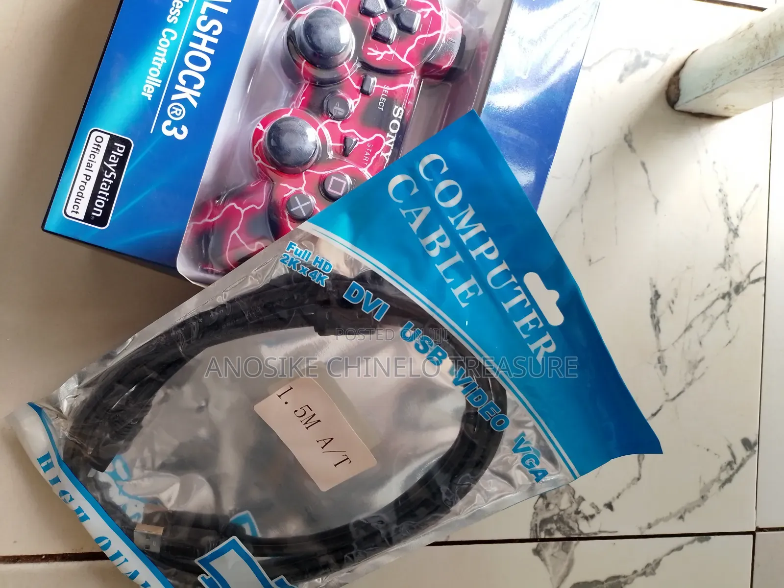 Ps3 Wireless Game Pad With Charging Cable