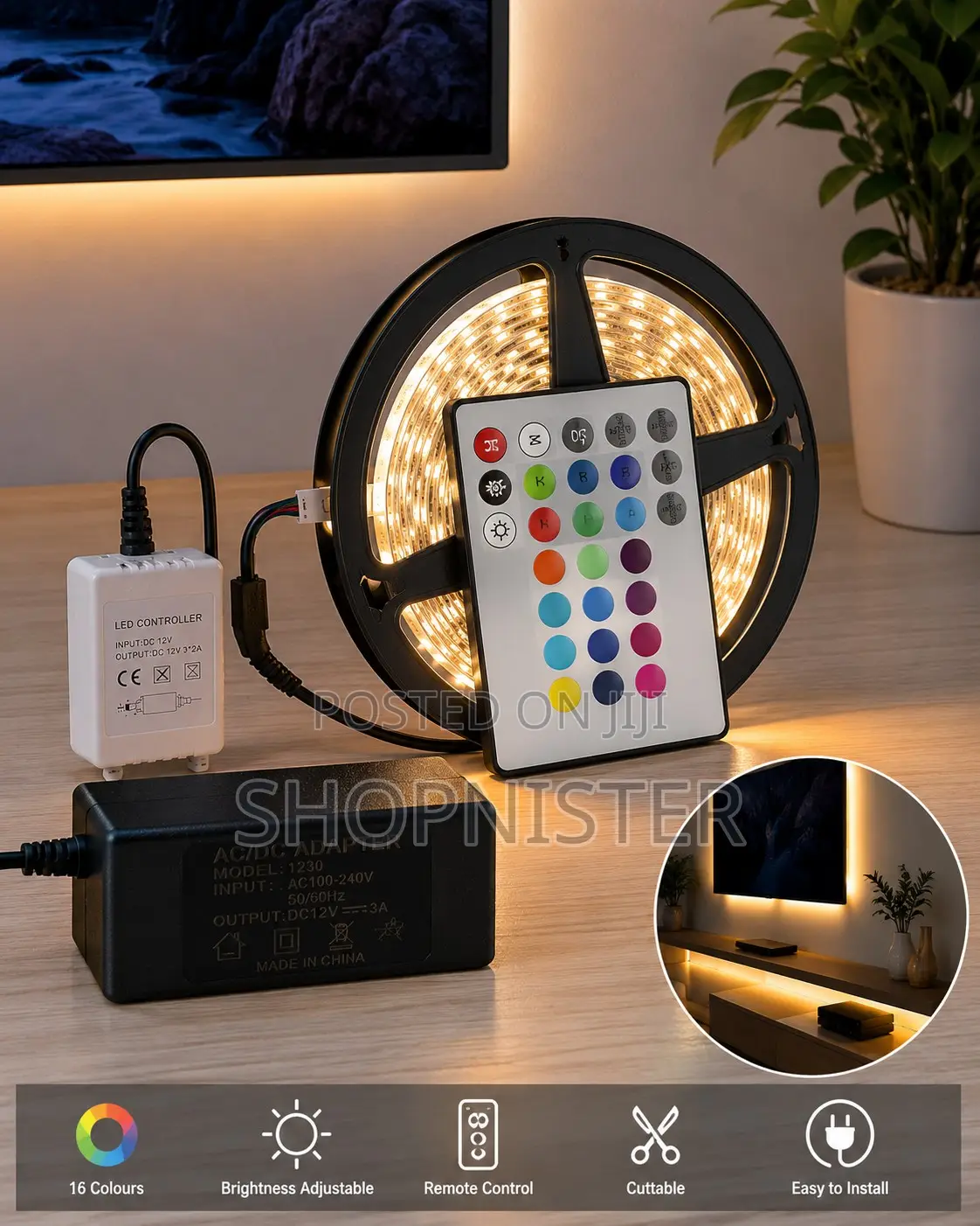 Led Strip Lighting Kit Display 50-50