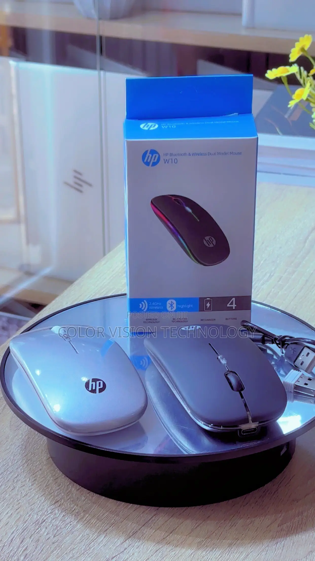 Hp W10 Bluetooth Wireless Dual Model Mouse