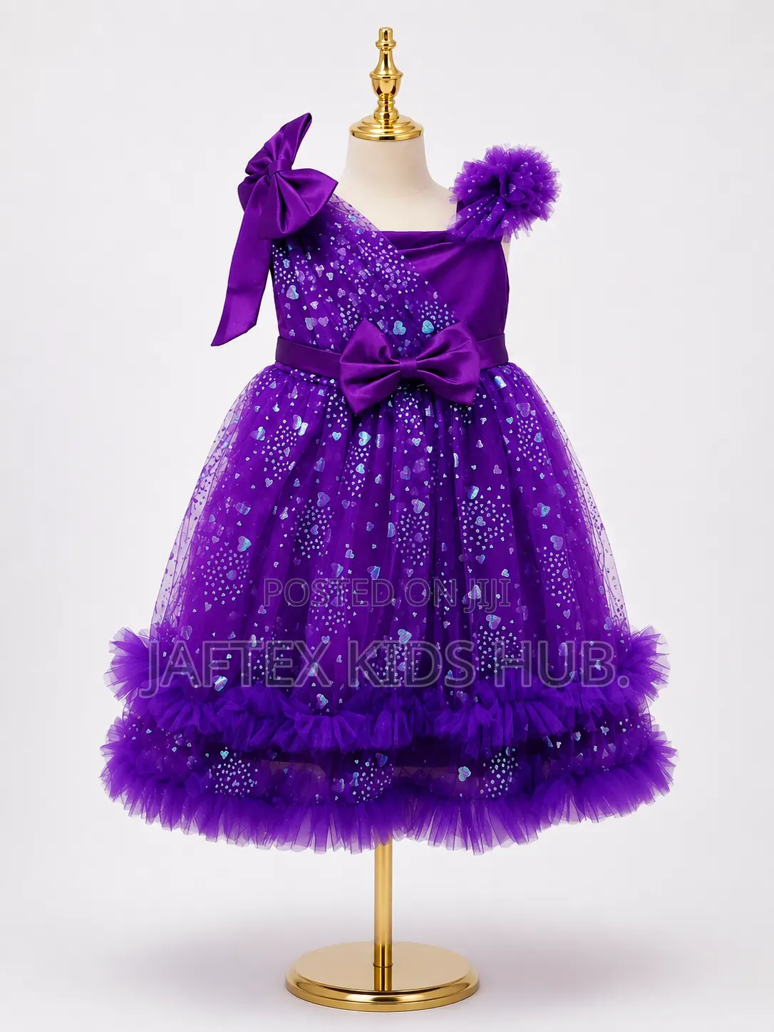 Girls Royal Purple Party Is Dress