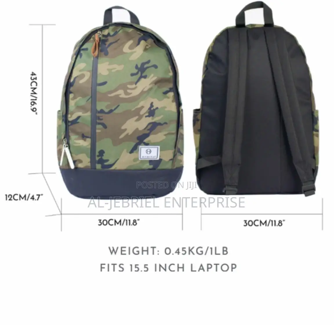 Habitu Backpack 15.6′′ (Camo Green)