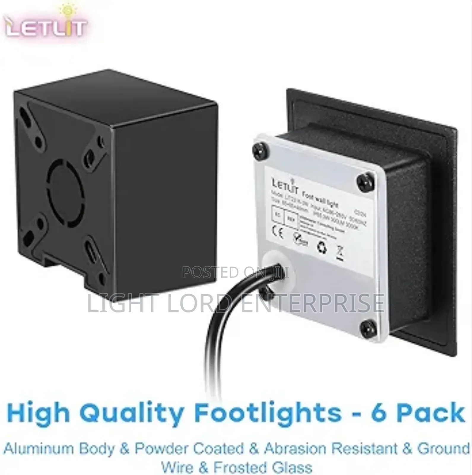 Foot Light Square Warm Color