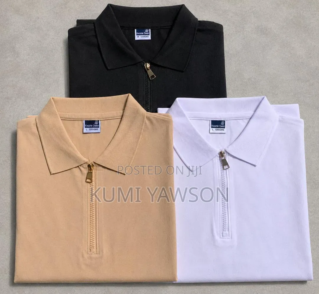 Premium Zipped Polo Shirt – Smart Casual Wear