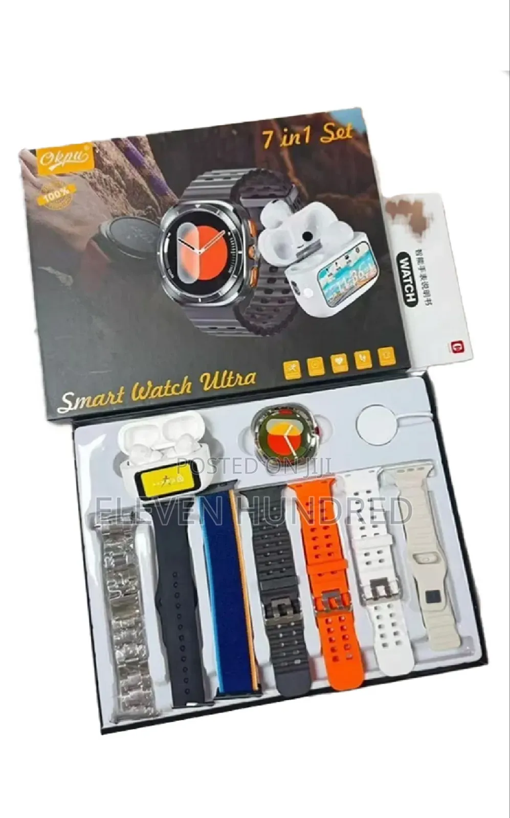 Smartwatch With Full Touch 2.3” TFT Display, Heart Rate Spo2 Monitor