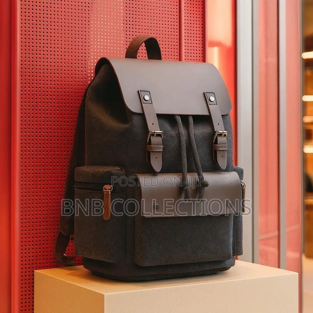 Quality Canvas Unisex Backpack Multi-pocket Work School Travel
