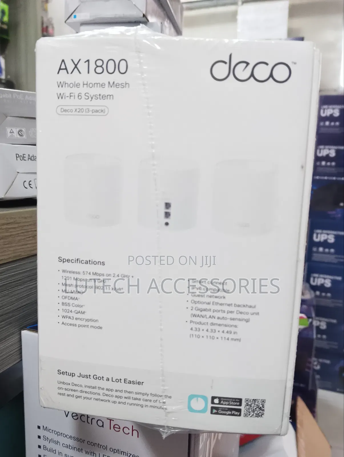 Tplink Deco X20 Ax1800 3 Pack Mesh Wi-Fi 6 System