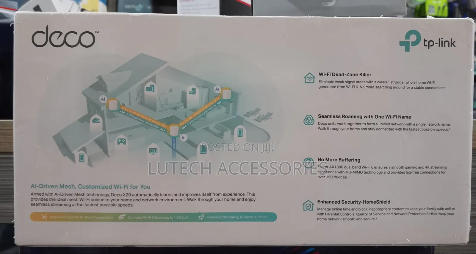 Tplink Deco X20 Ax1800 3 Pack Mesh Wi-Fi 6 System