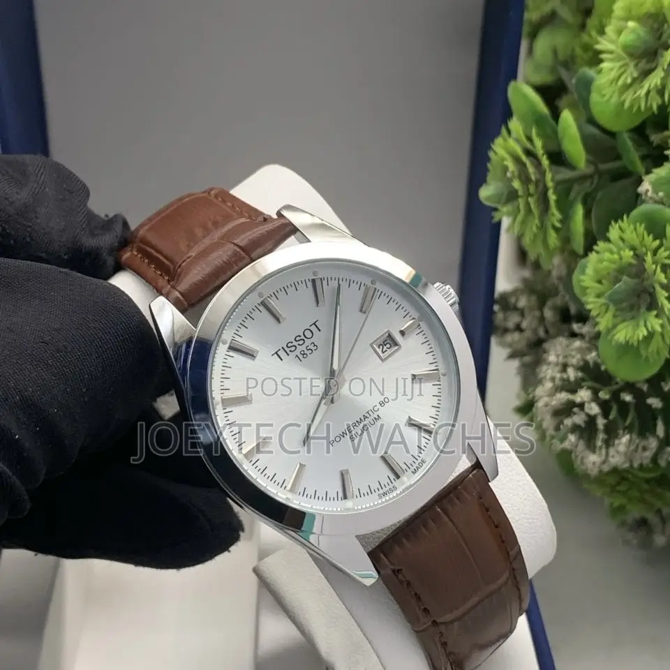 Tissot Simple Analog Watch With Genuine Leather Strap
