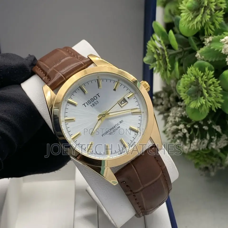 Tissot Simple Analog Watch With Genuine Leather Strap
