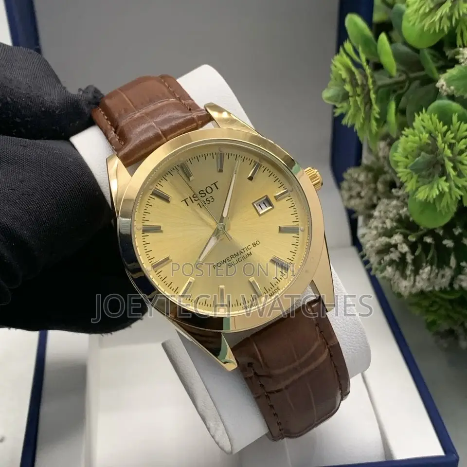 Tissot Simple Analog Watch With Genuine Leather Strap