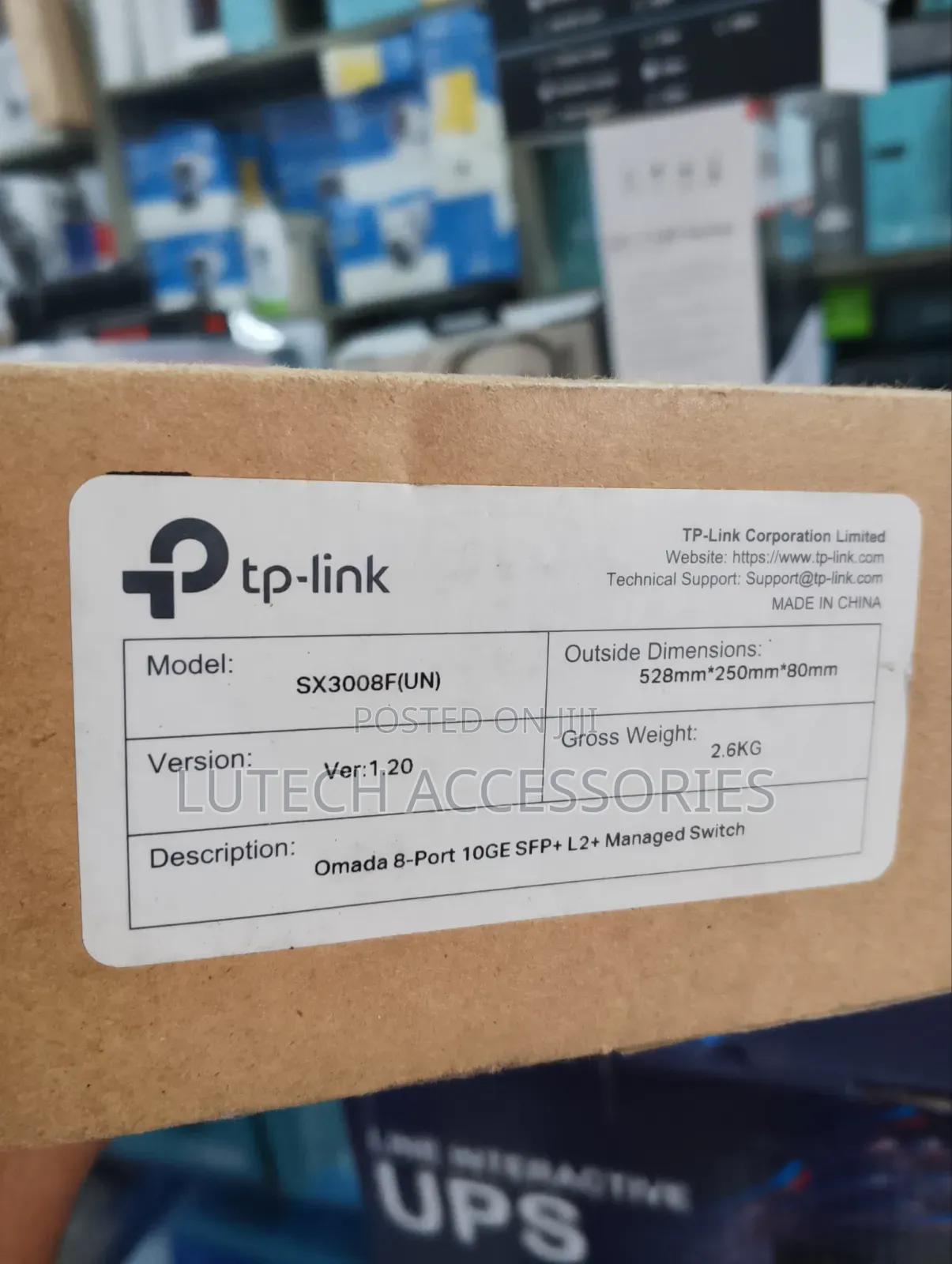 Tp Link 8 Port 10ge Spf+ L2+ Managed Switch(Sx3008f)