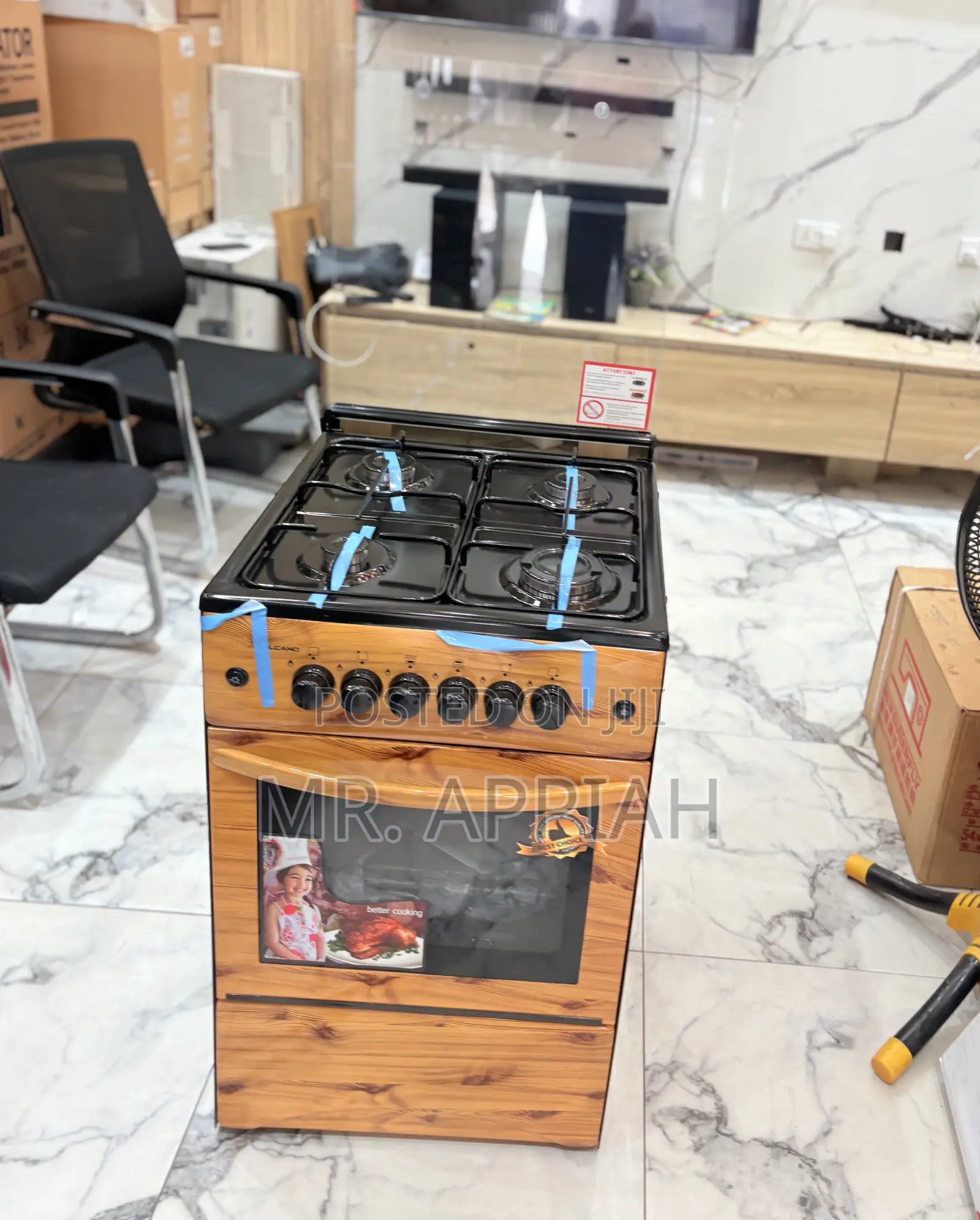 Order Quality Volcano 50x50 4 Gas Burner With Grill(Wooden) 