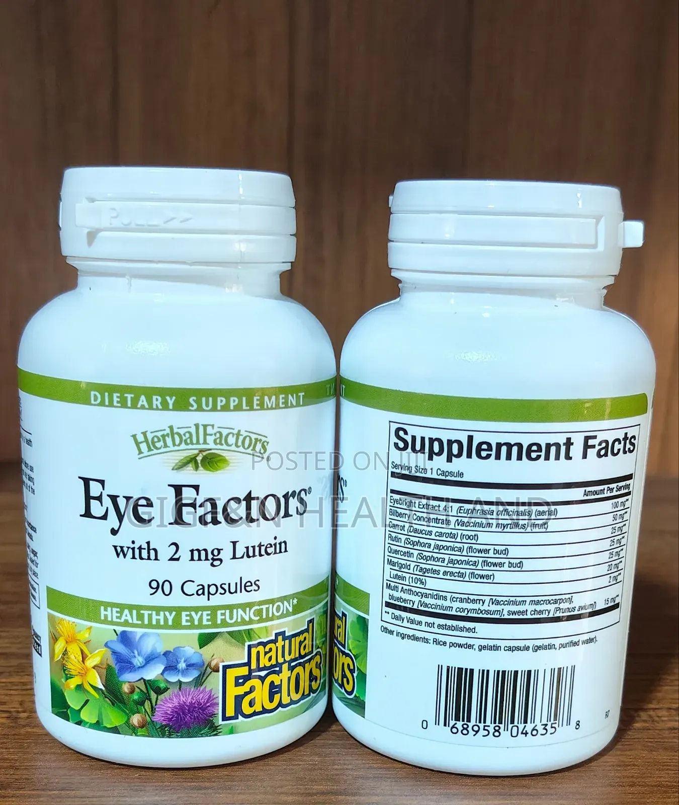 Eye Factors With Lutein, 90 Capsules