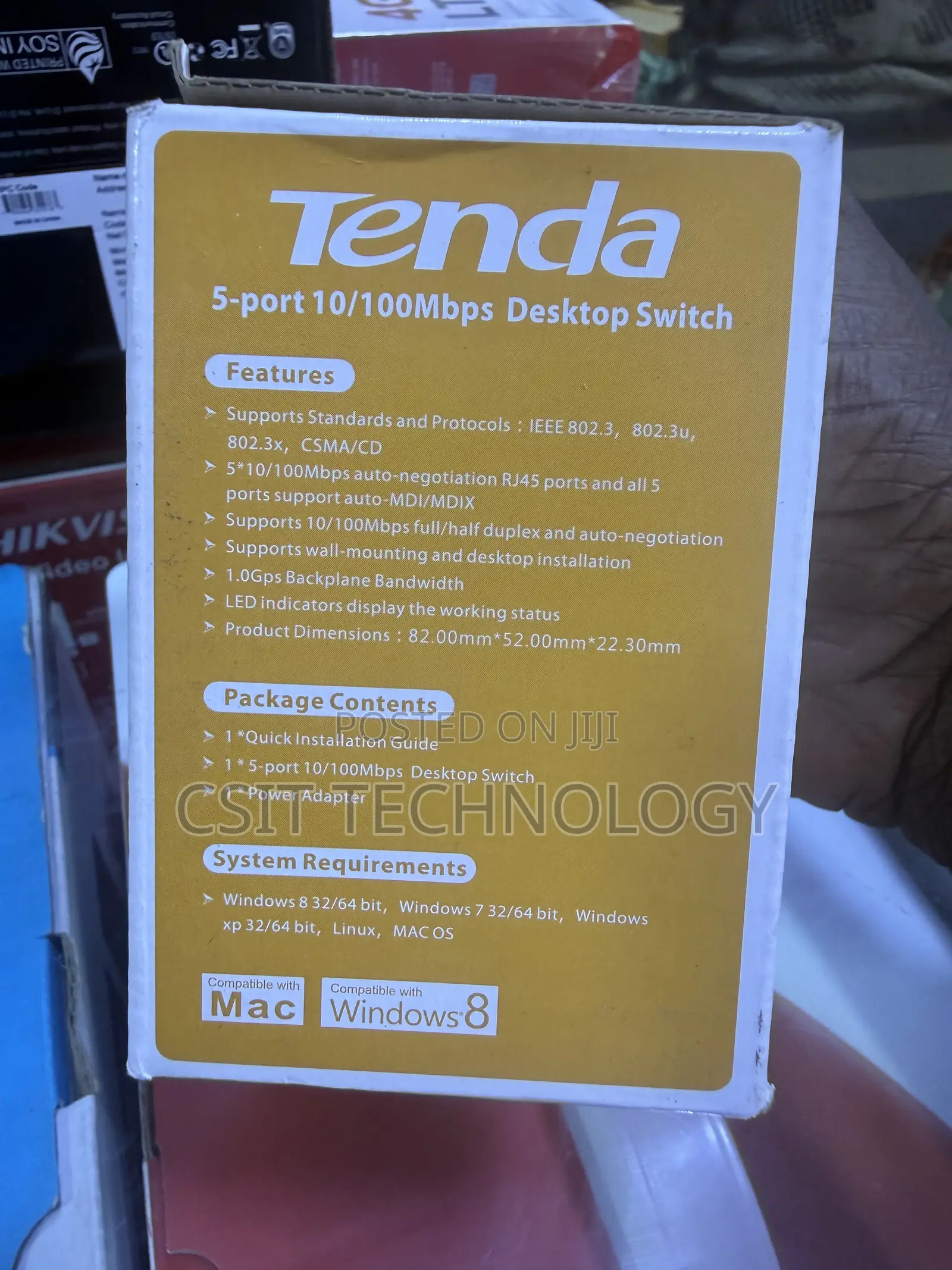 5 Port Tenda 10/100mbps Desktop Switch