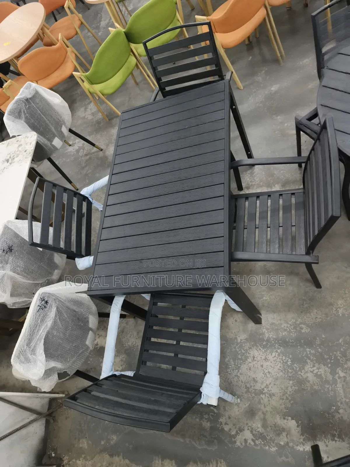 Rectangular 4 Seater Garden Dining Set