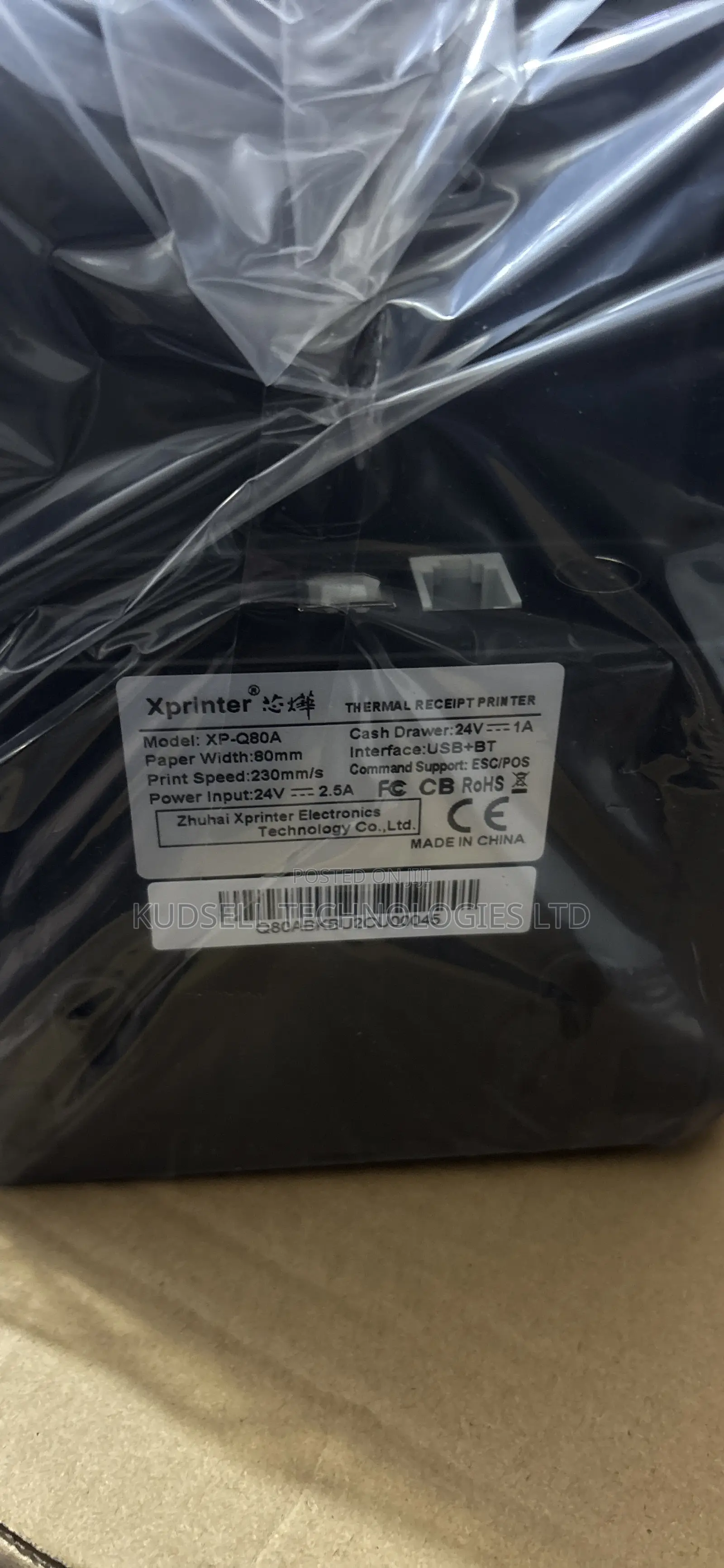 X Mini Receipt Thermal Printer Xp-Q80a - Bluetooth