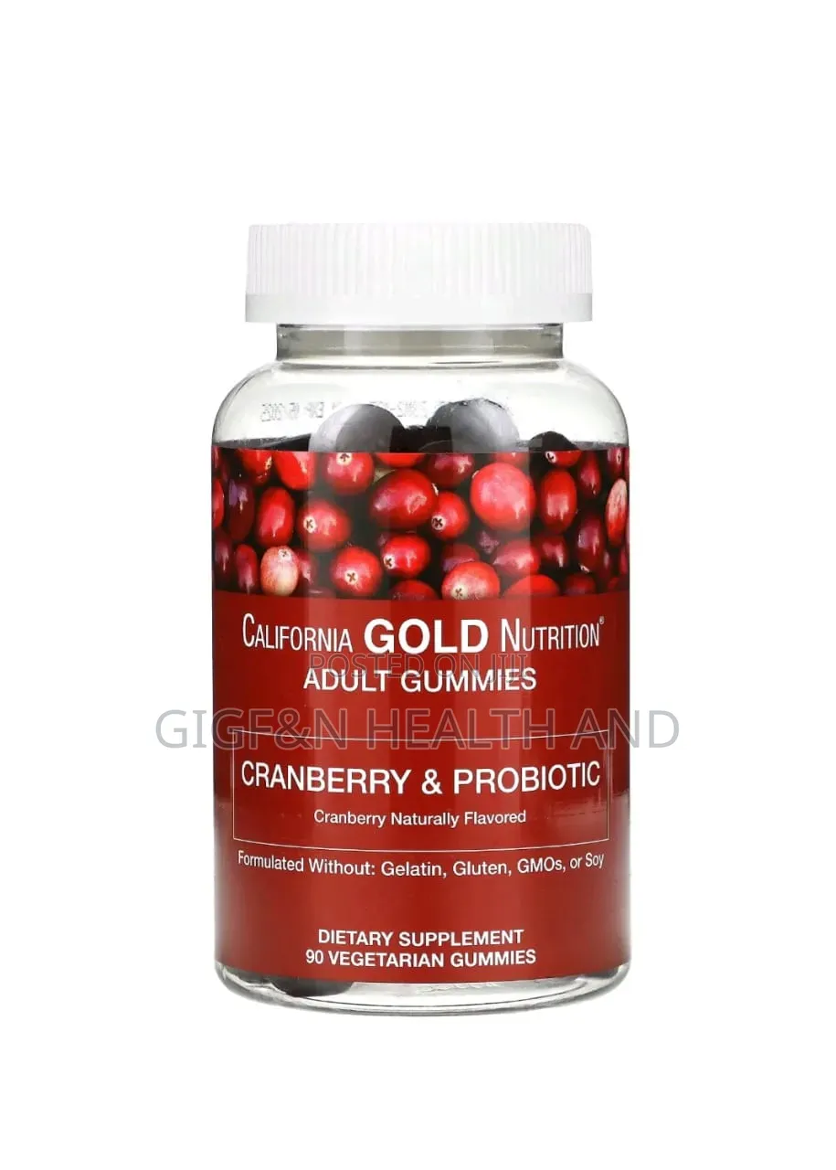 Natural Cranberry Probiotic Adults Gummies, 90 Veg Gummies
