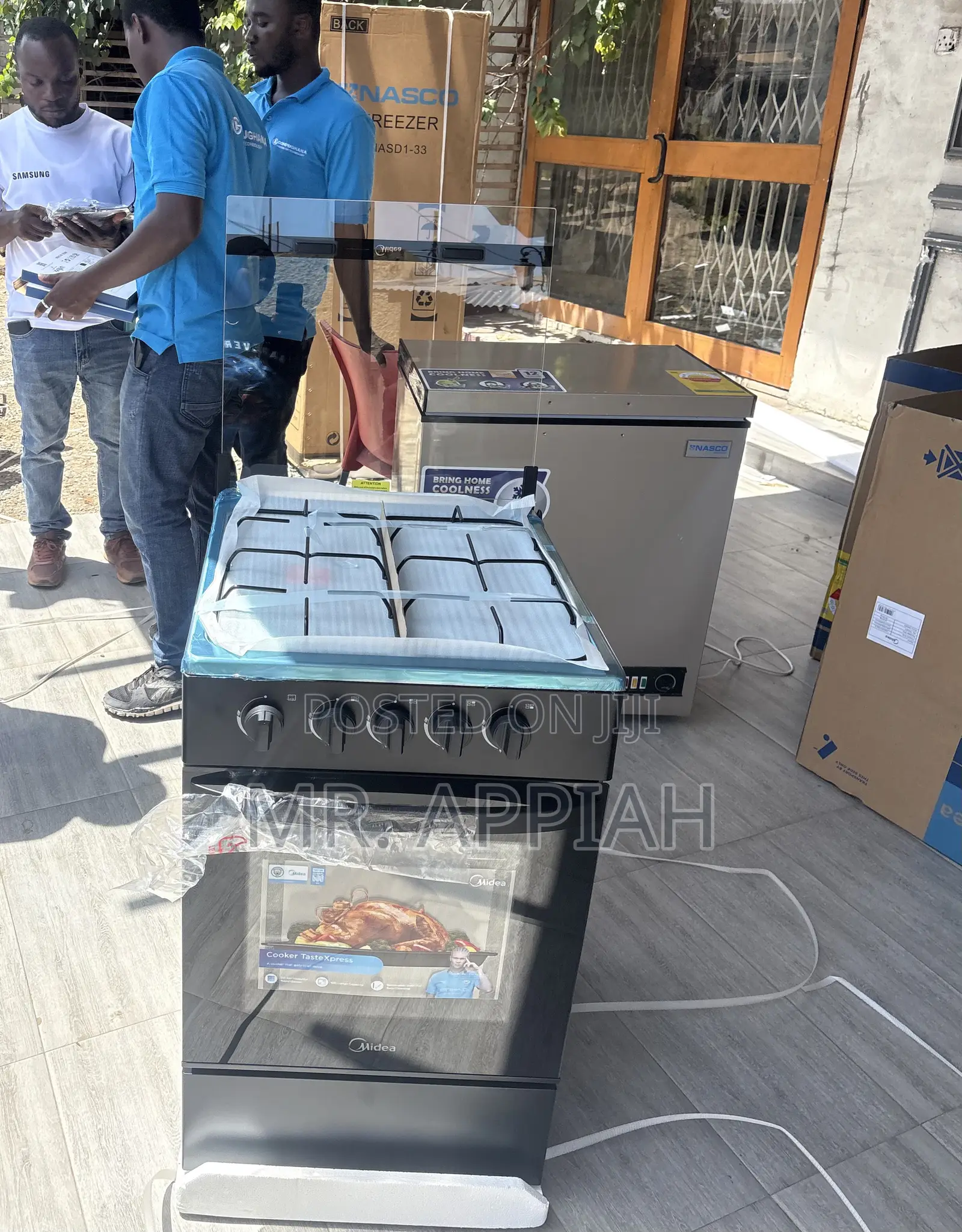Extremely Durable Midea 4 Gas Burner With Grill(Black)50x50cm 
