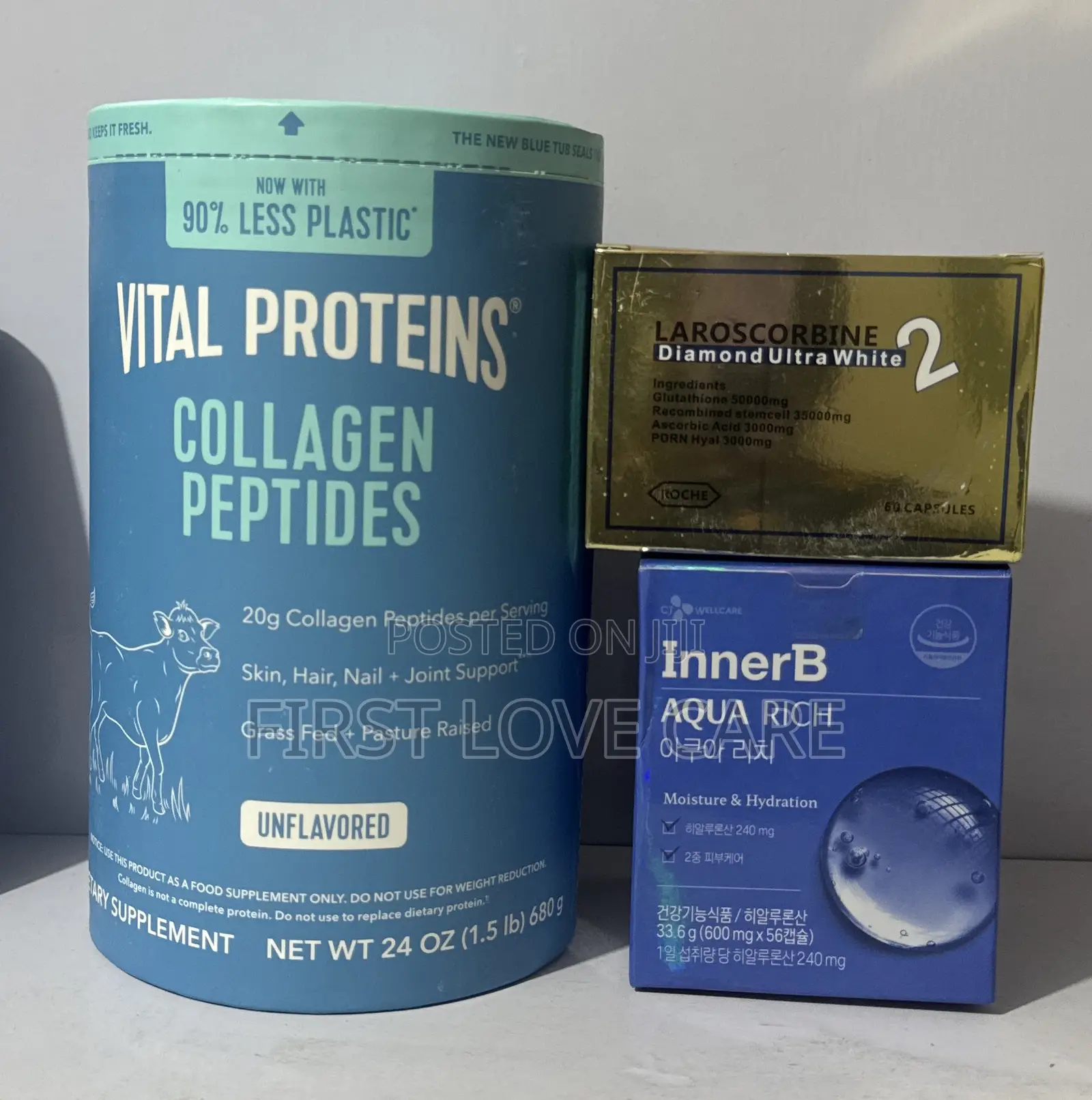 Vital Proteins Collagen Peptides, Laroscorbine Diamond Ultra Innerb