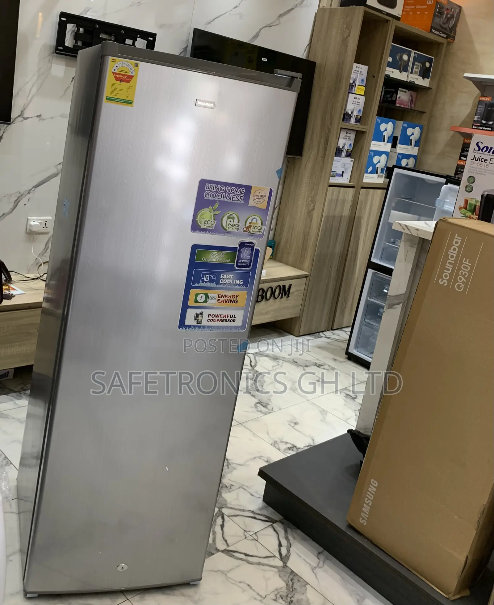 Newly Bulky Pearl Puf-370-1a Energy-Efficient Upright Standing Freezer
