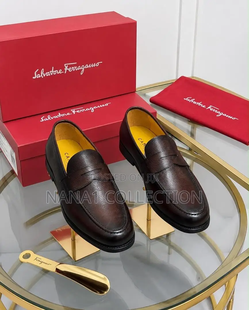 Salvatore Ferragamo Penny Loafers “Black Coffee Brown “