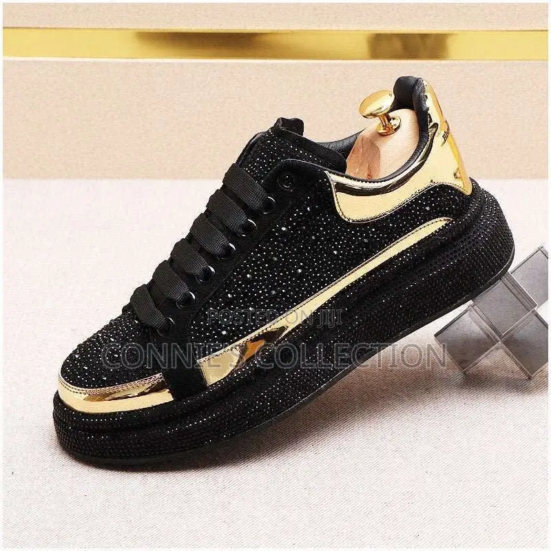 Alexander McQueen Black Glitter