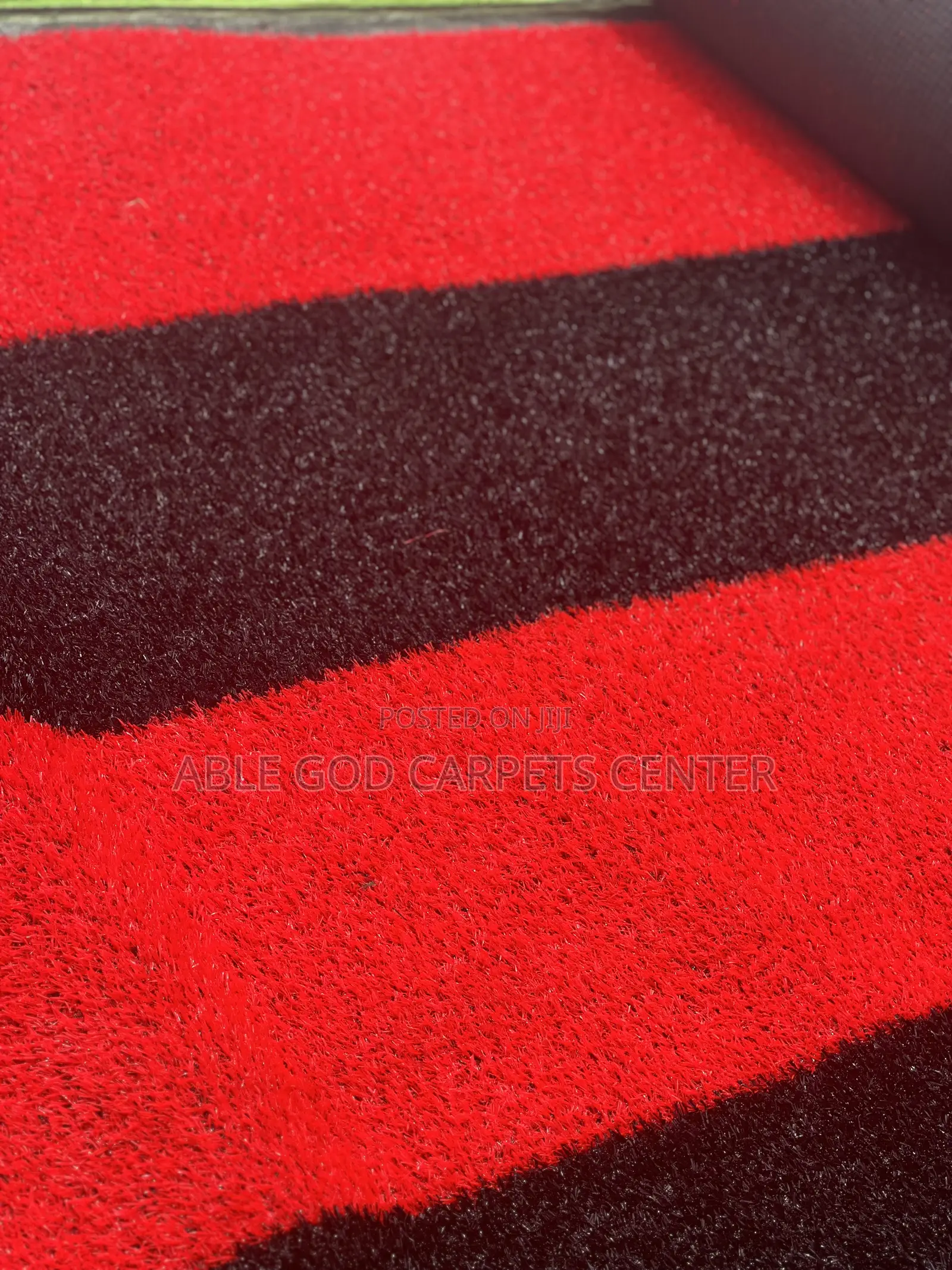 Two Colors Red and Black Artificial Grass Carpets