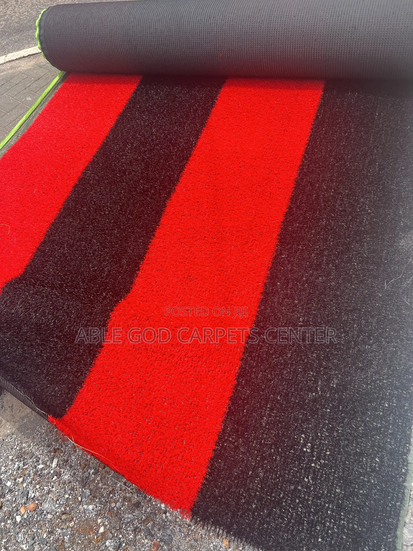 Two Colors Red and Black Astroturf