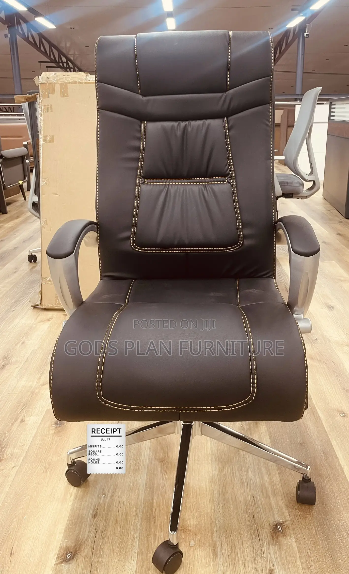 Swivel Leather Office Chair