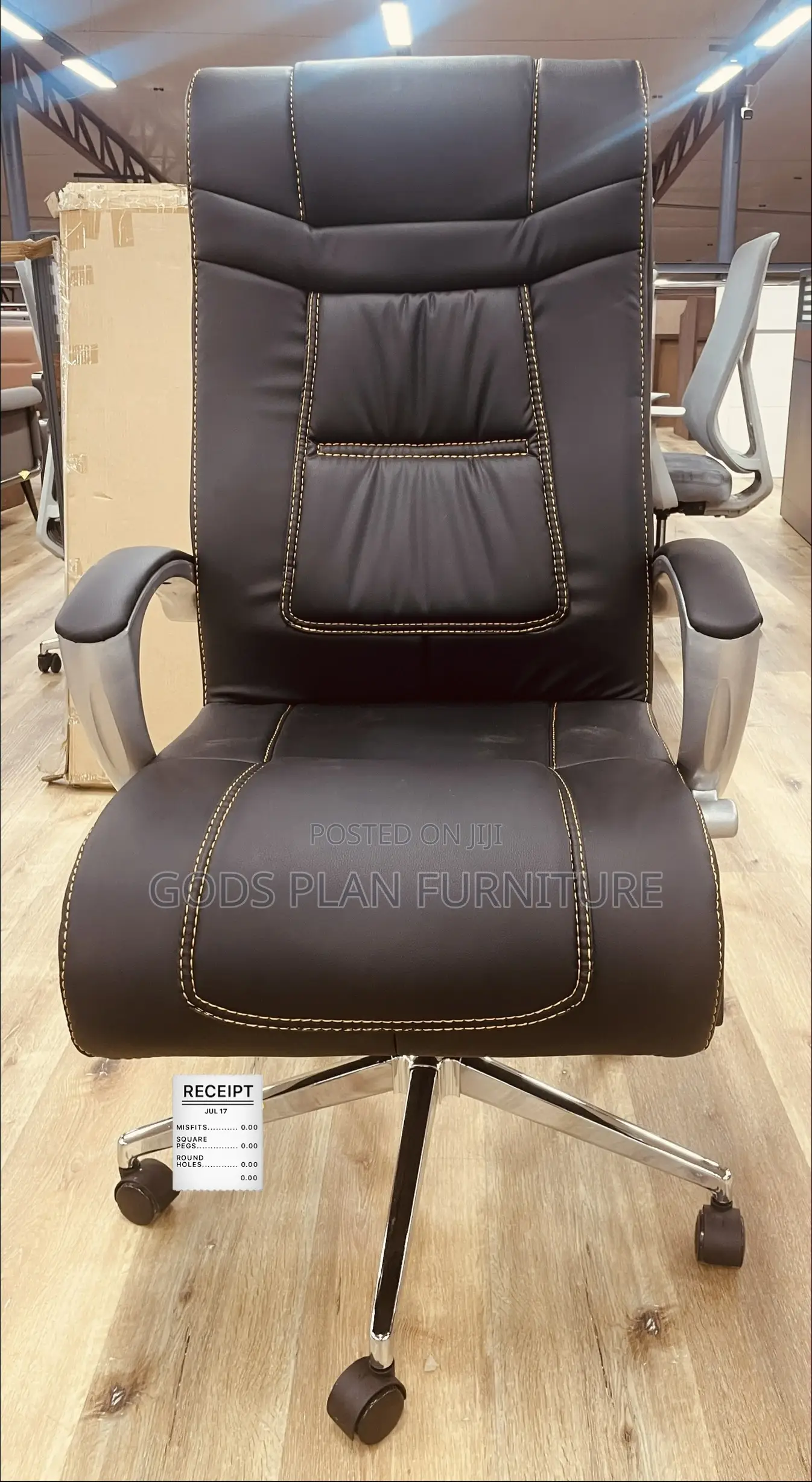Swivel Leather Office Chair