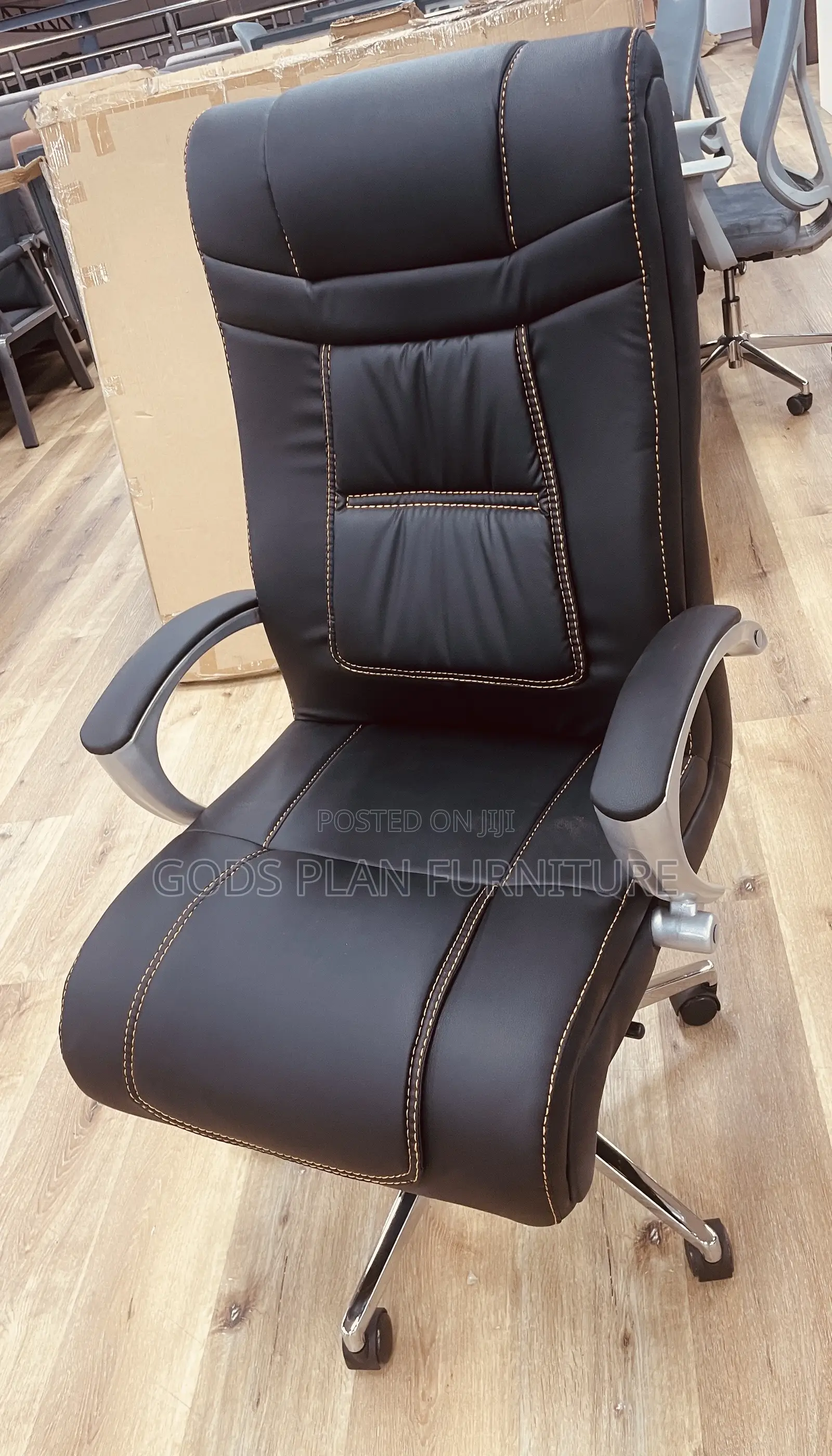 Swivel Leather Office Chair