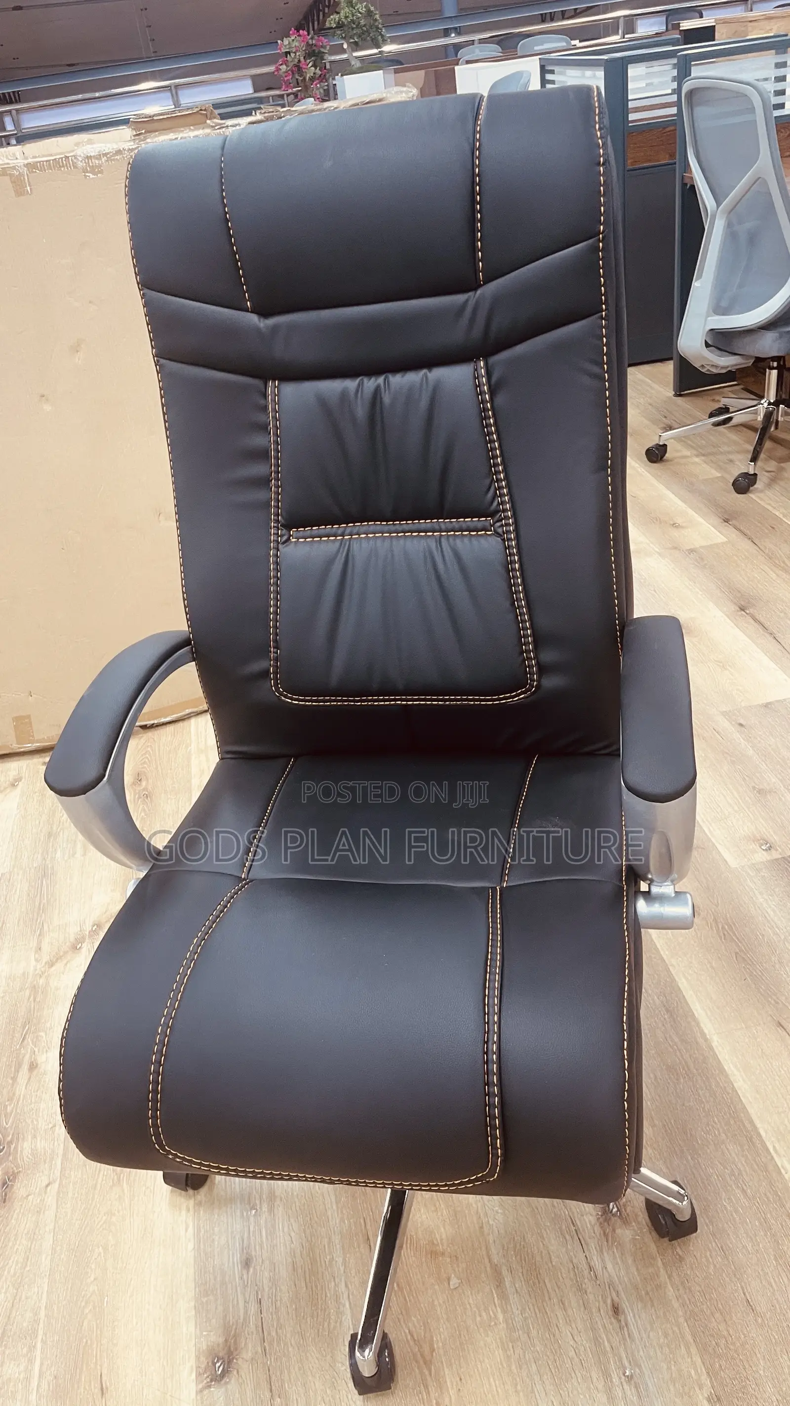 Swivel Leather Office Chair