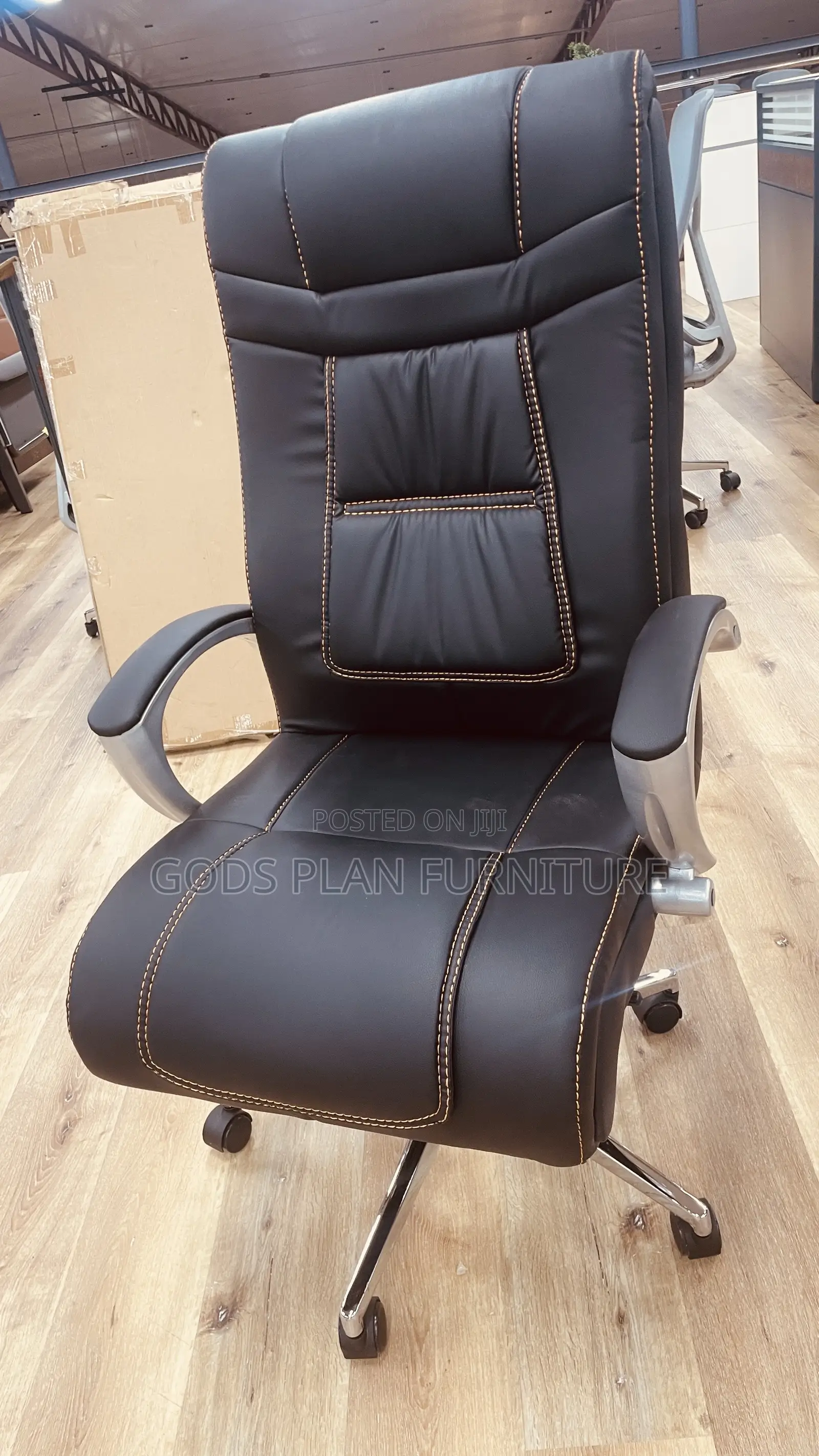 Swivel Leather Office Chair