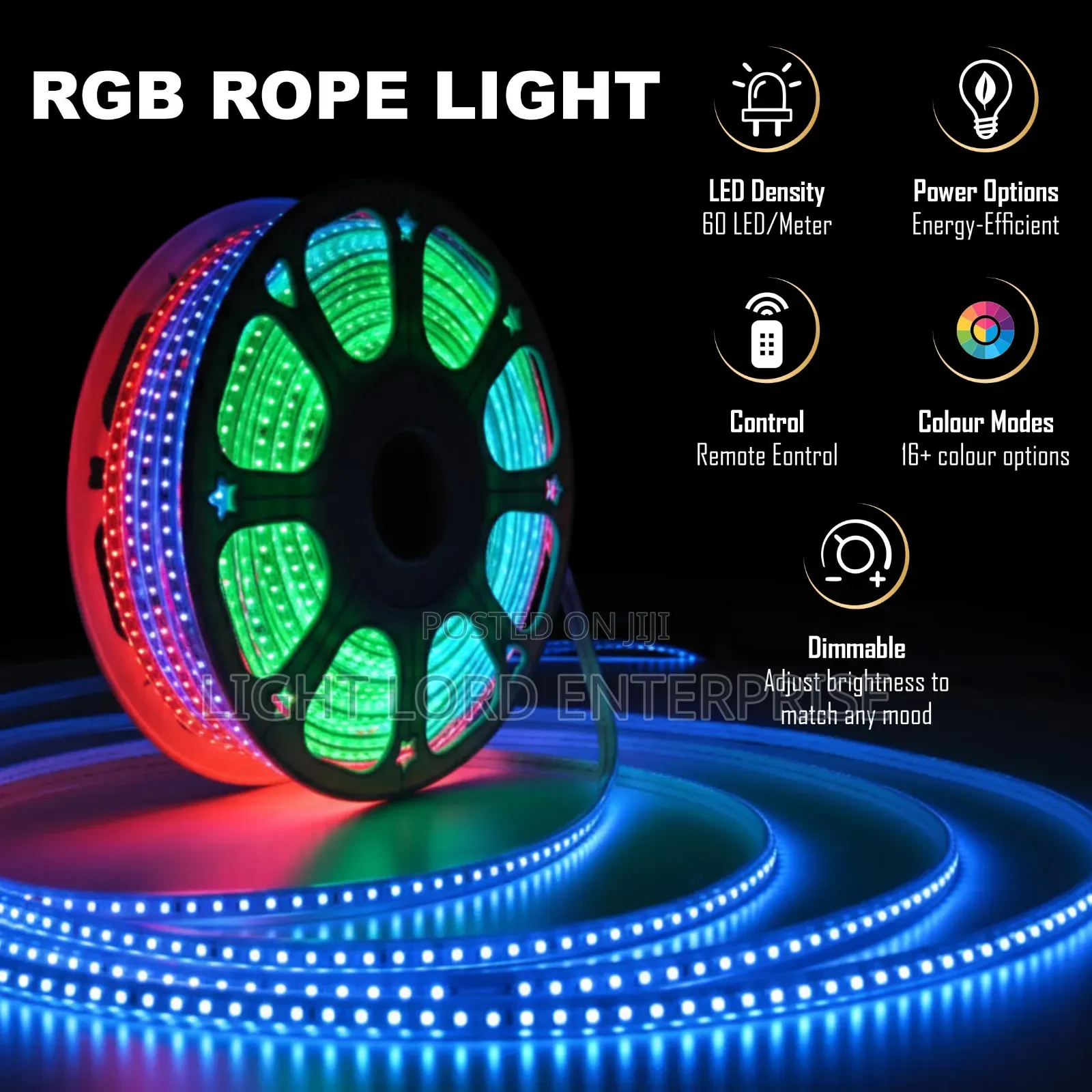 2eye RGB 100meters Duted Rope Light