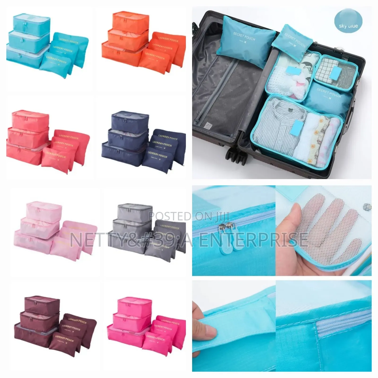 6pc Travel Pouch/Cubes (Big Size)