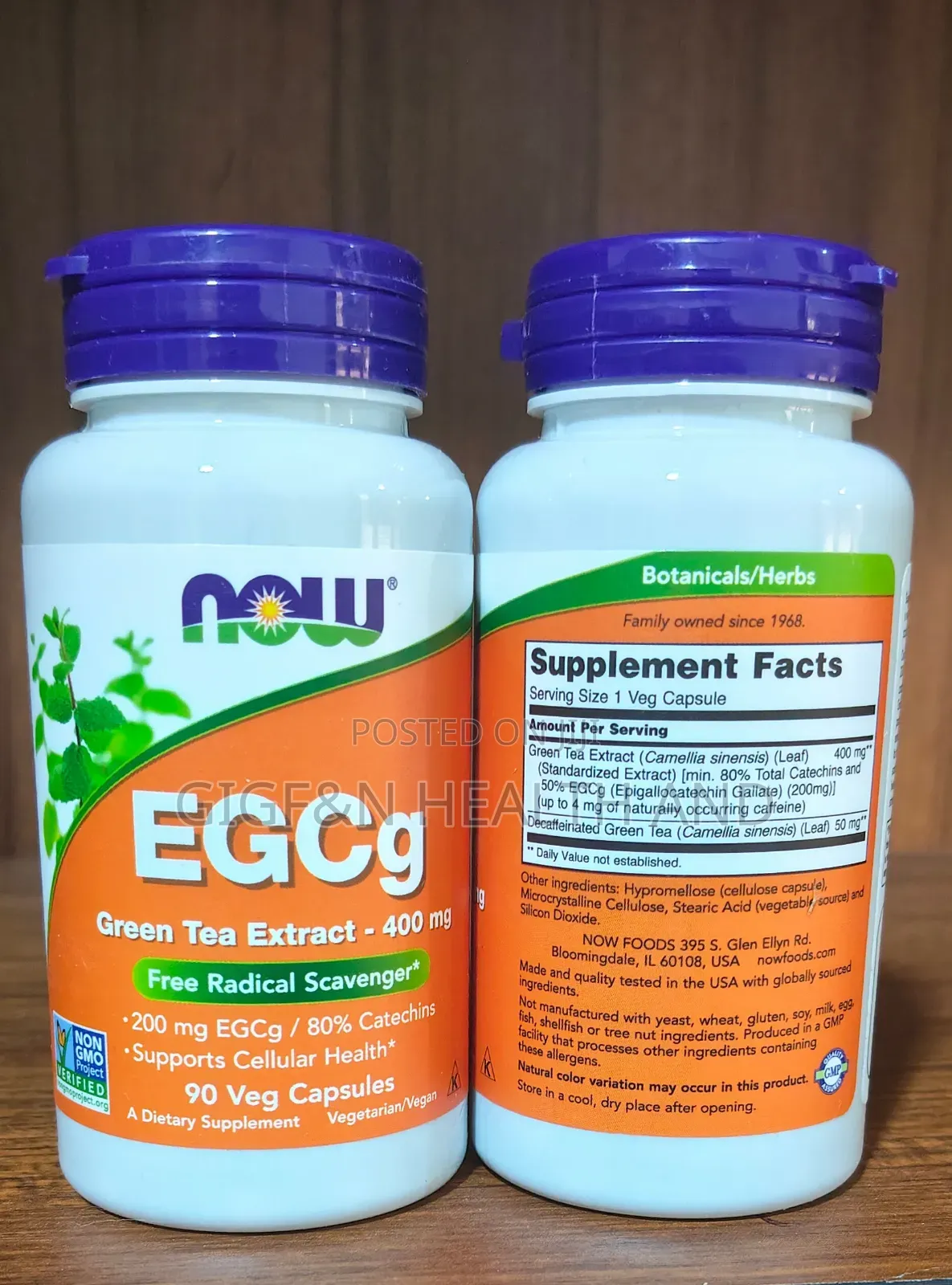 Egcg, Green Tea Extract, 400mg, 90 Capsules.
