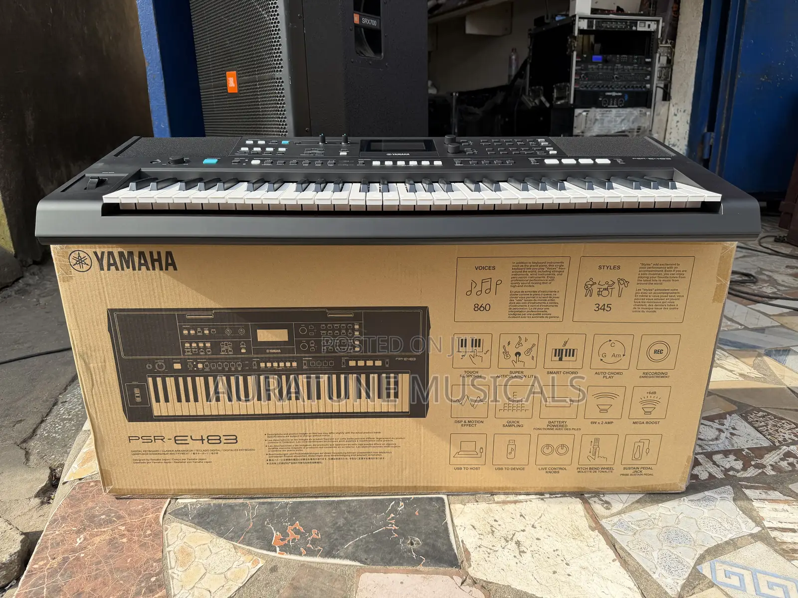 Yamaha PSR-E483 Is a 61-Key Electronic Keyboard