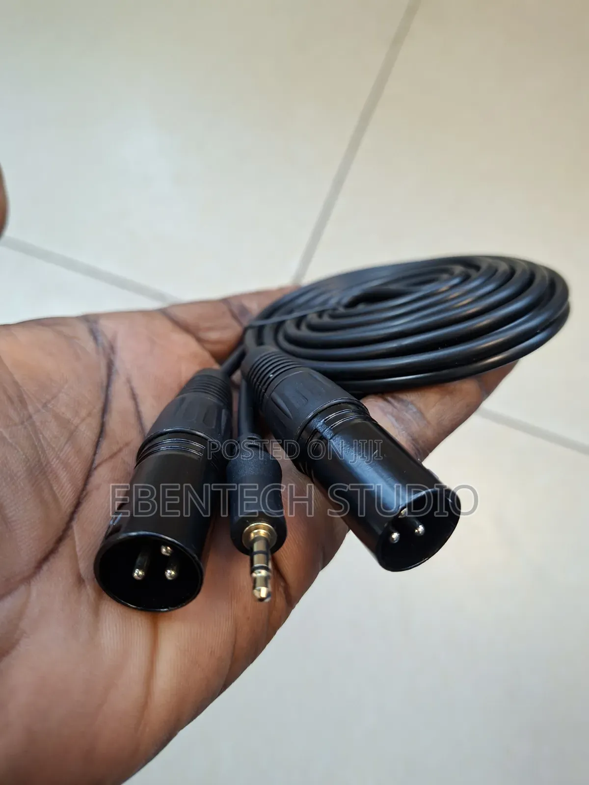 3.5mm Jack To Dual Stereo Xlr Male Cable